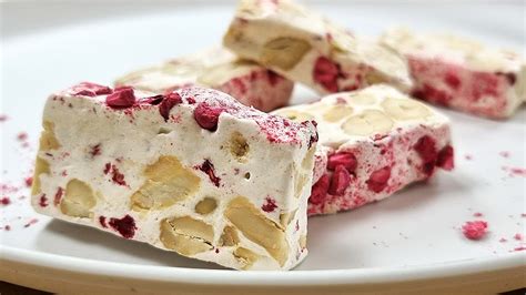 Soft and Easy nougat recipe Homemade nougat .